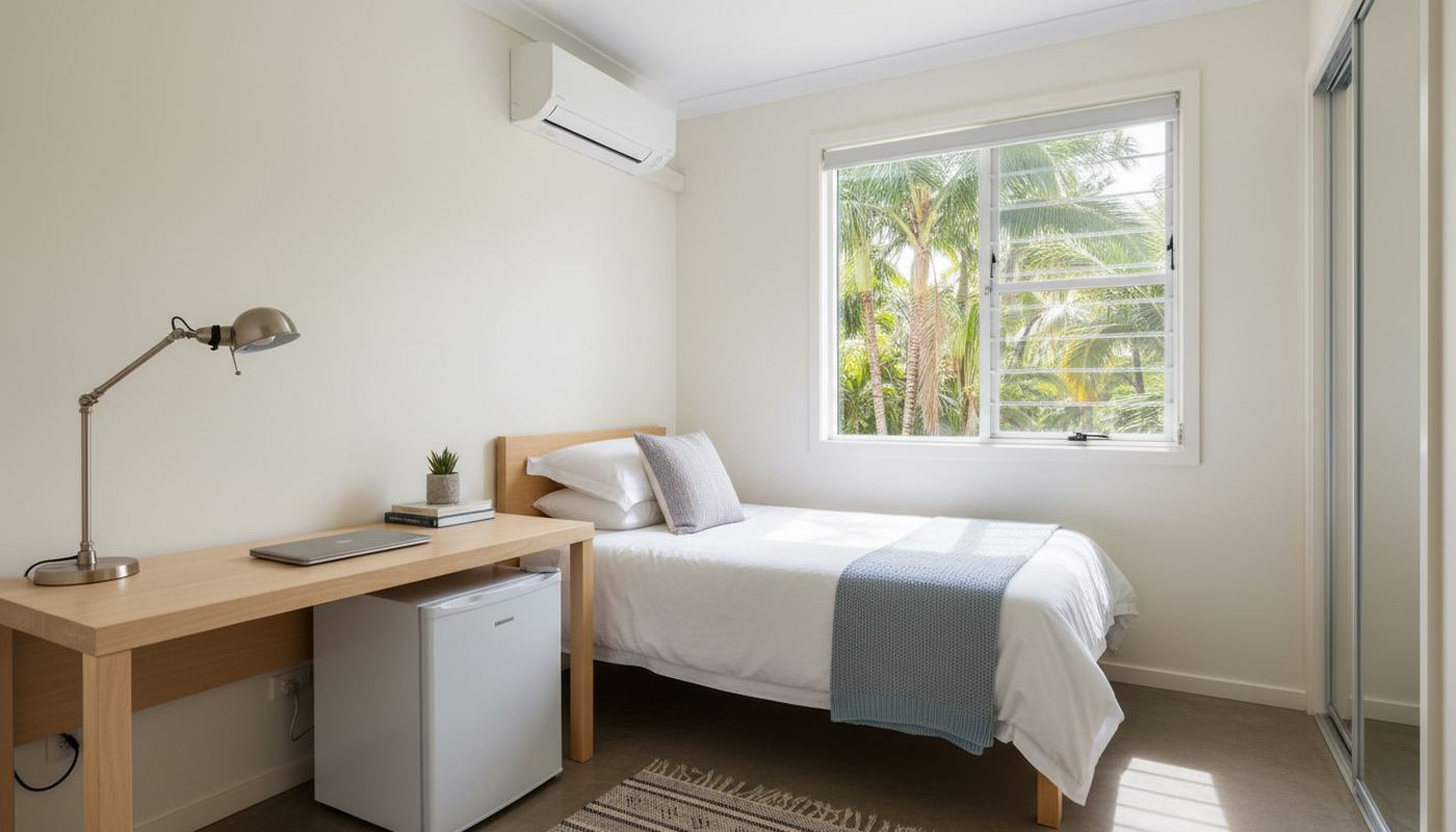 Student dorm room in Cebu (illustrative)
